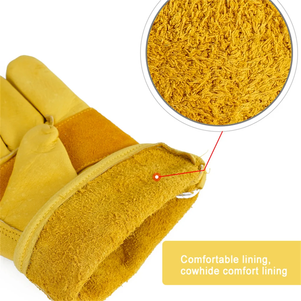 1 Pair BBQ Grilling Gloves Roasting Cooking Mitts Welding Work Supplies - view 5