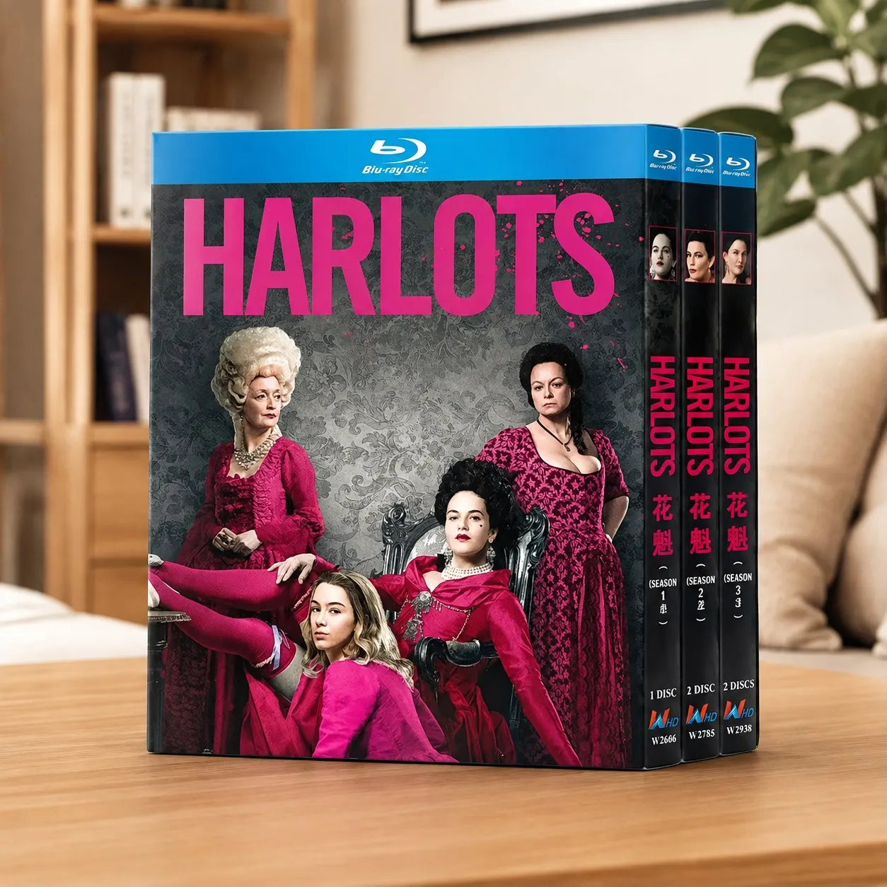 Hot Harlots Season 1-3 4-Disc New Sealed High Definition Blu-ray Box Set BD