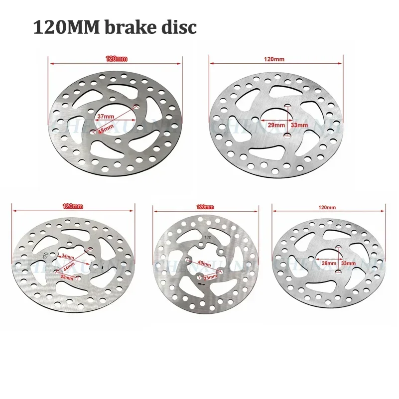 Electric Scooter 120mm Disc Brake 3 Holes or 6 Device Accessories