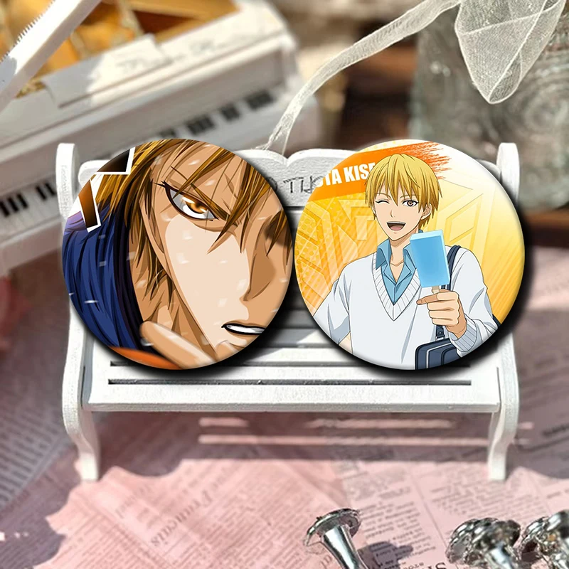 58mm Cartoon Character Kise Ryota Button Pin Anime Role Kise Ryota Brooch Creative Badge for Backpack Clothes Decoration Gift
