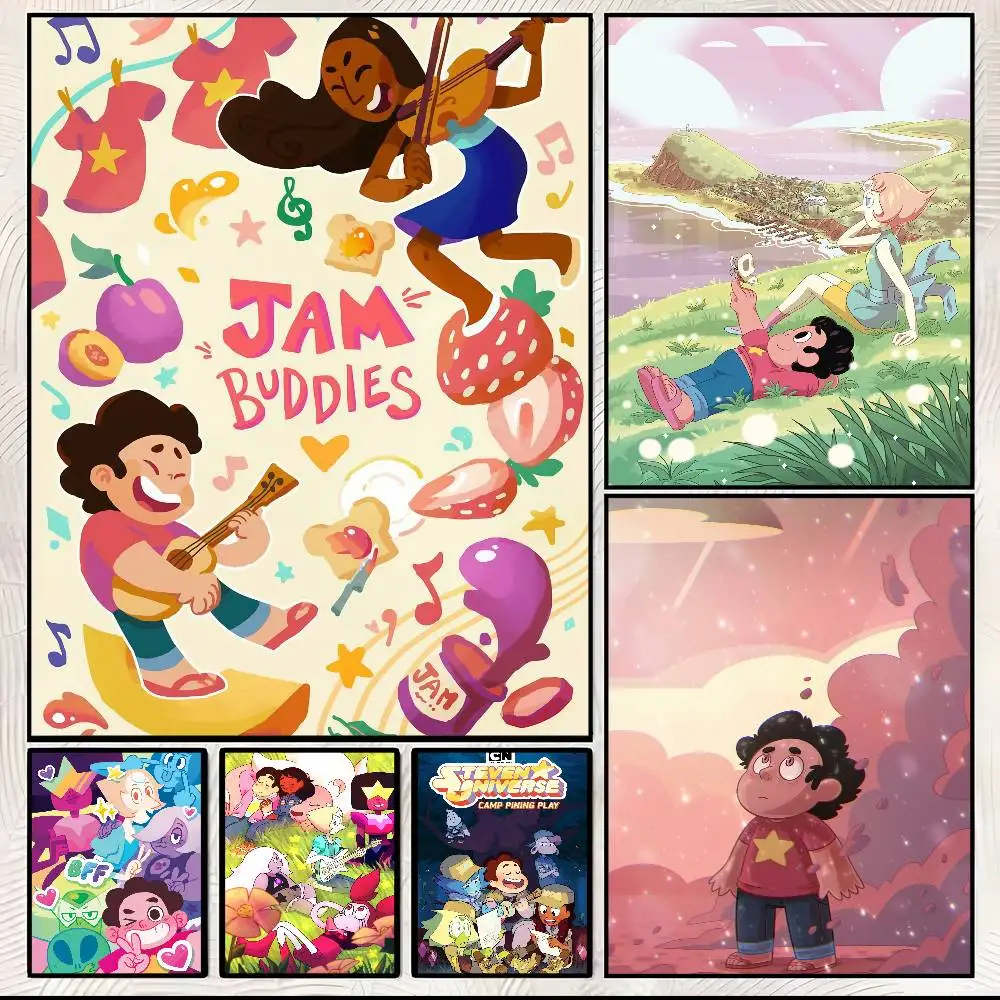 ملصق فني من ستيفن يونيفرس ريترو كرافت مع مطبوعات هدية تزيين غرفة النوم وغرفة المعيشة