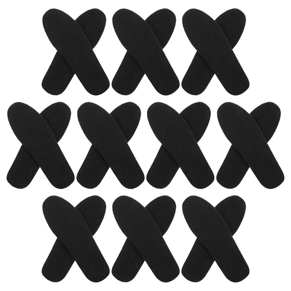 20pcs Felt Shoe Insoles Warm Thick Winter Boot Inserts Comfortable Sole Pads For Men Women Replacement Insoles Cold Weather Use