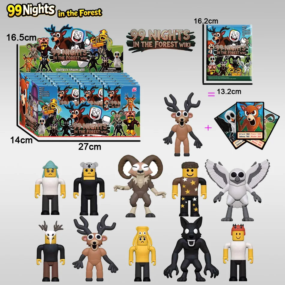 新しい99ナイト・イン・ザ・フォレスト ディアーブラインドボックスフィギュア おもちゃ 映画の動物 ミル鹿のおもちゃ ファン向けゲーム 誕生日 ハロウィン 子供へのプレゼント