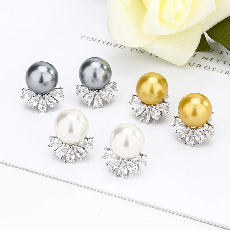

Jewelry Accessories Earrings Silver Needle Earrings Pearl Simple French Retro Light Luxury High-end Sense Women's Style