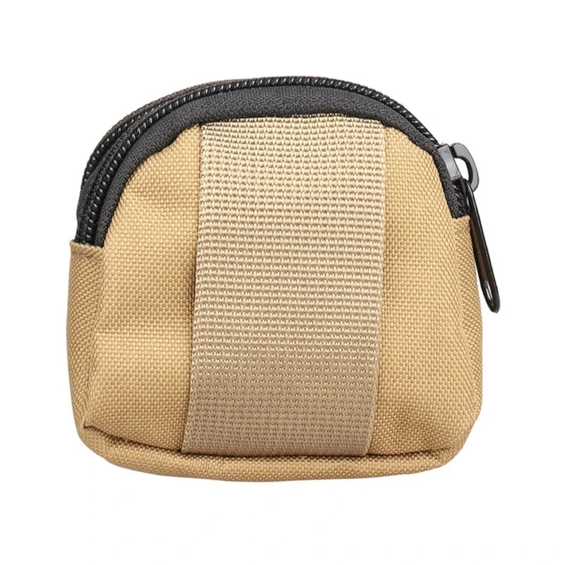 Nylon Doppel-reißverschluss Tasche Geldbörse Männer Taktische Molle Tasche Leichte Outdoor Kleine Karte Halter Schlüssel Lagerung Gürtel Taille Tasche – Detail 6