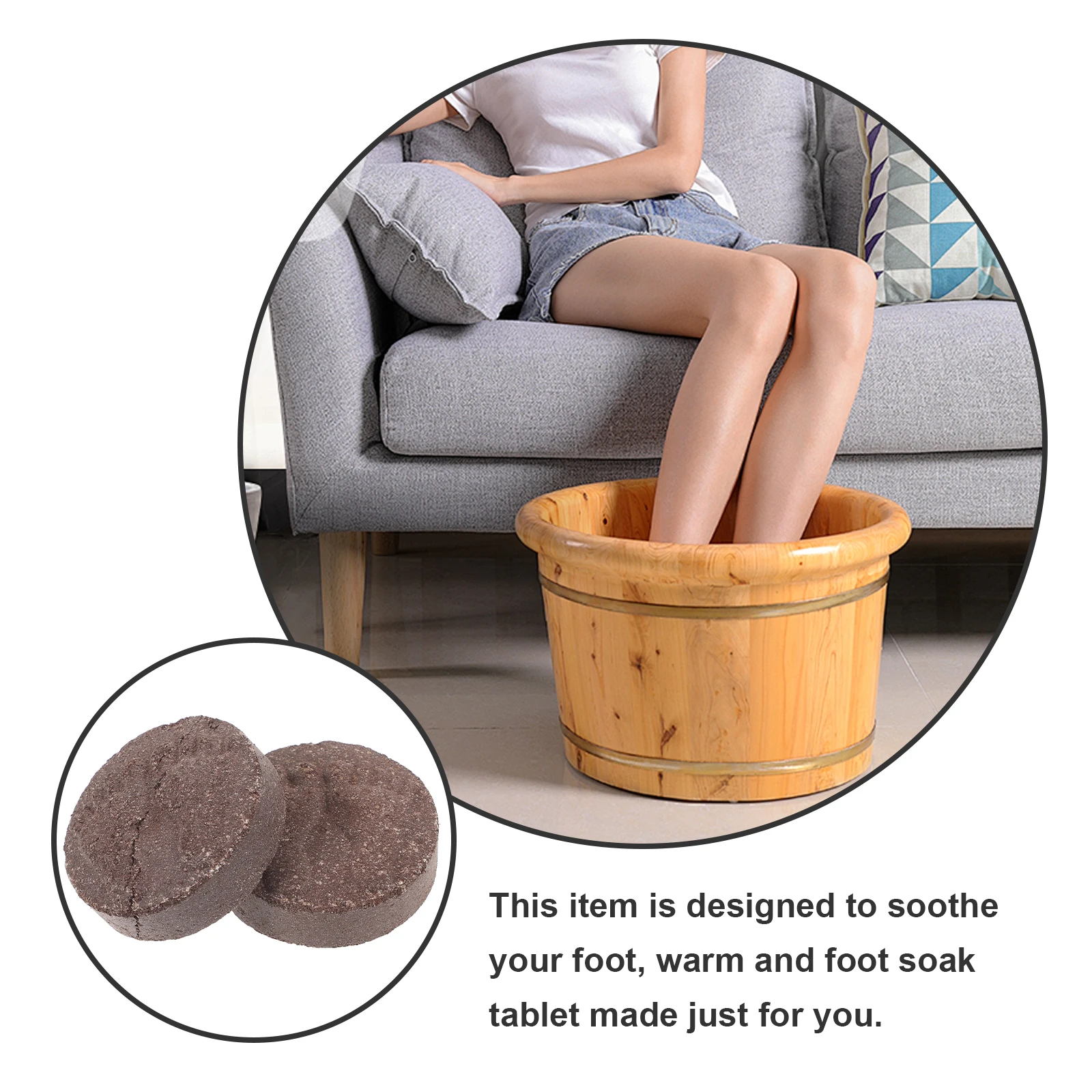 

5pcs Soaking Tablets Bath Treatment Callus Remover Odor Control Foot Care Tablets Portable Professional Foot Soak For Home Salon