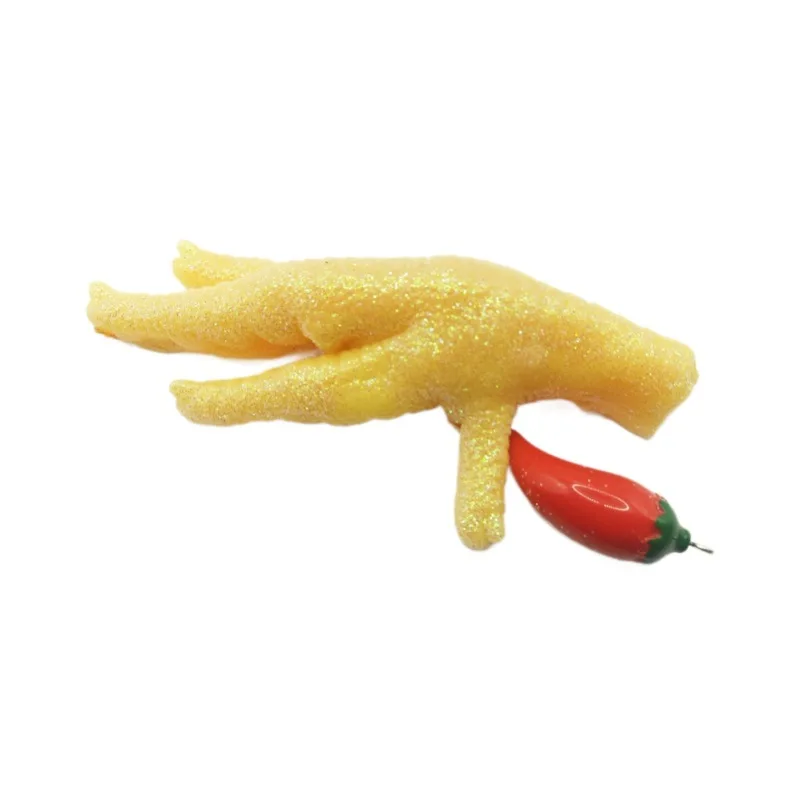 

Novelty Simulation Food Play Chicken Claw Soft Slow Rebound Toys Creative Spoof Chicken Claw Pinch Music Fidget Toy Funny Gifts