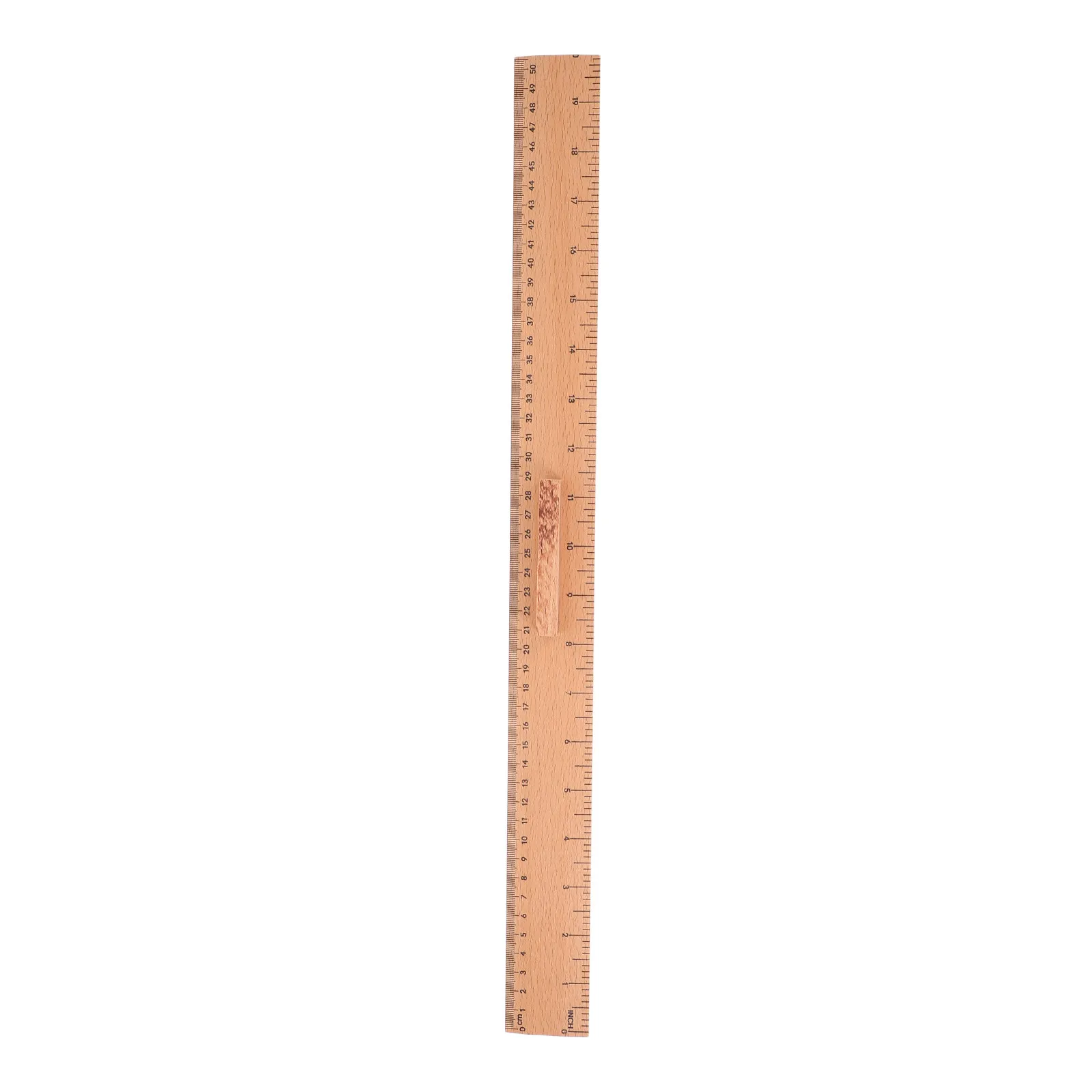 Premium Wooden Measuring Ruler Dual-Scale Design Clear Markings for Sewing Rulers for Fabric Quilting Beginner Tailor Sewing