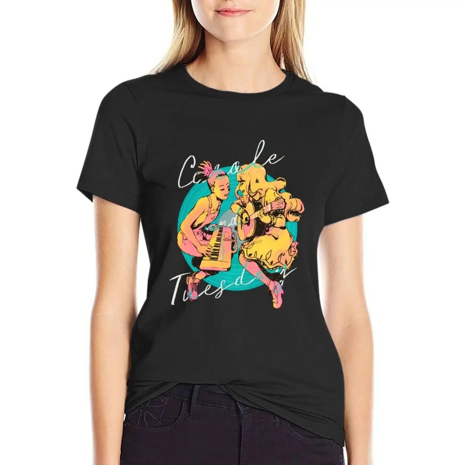 

Carole and Tuesday - Vinyl ver. T-Shirt graphics plus size tops korean fashion Women's t-shirt