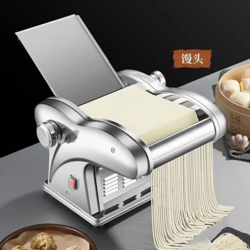 Household Electric Noodle Press Small Commercial Stainless Steel Multifunctional Rolling Machine Noodle Press