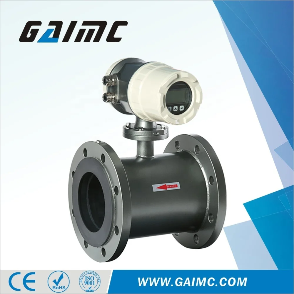 GAIMC GMF100 industrial chemical wastewater magnetic digital water electromagnetic flowmeter