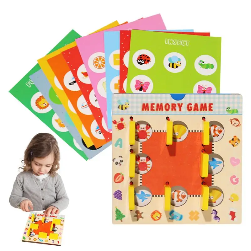 

Matching Card Game For Kids 10 Double-sided Cards Preschool Learning Toy Educational Learning Activities Chess Matching Game