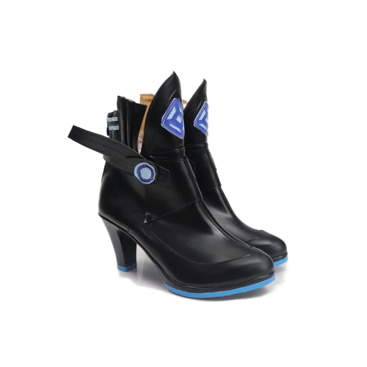 Silver Wolf LV 999 Cosplay Shoes Game Honkai Star Rail Cosplay Black High Heels Big Size Halloween Carnival Boots Custom Made