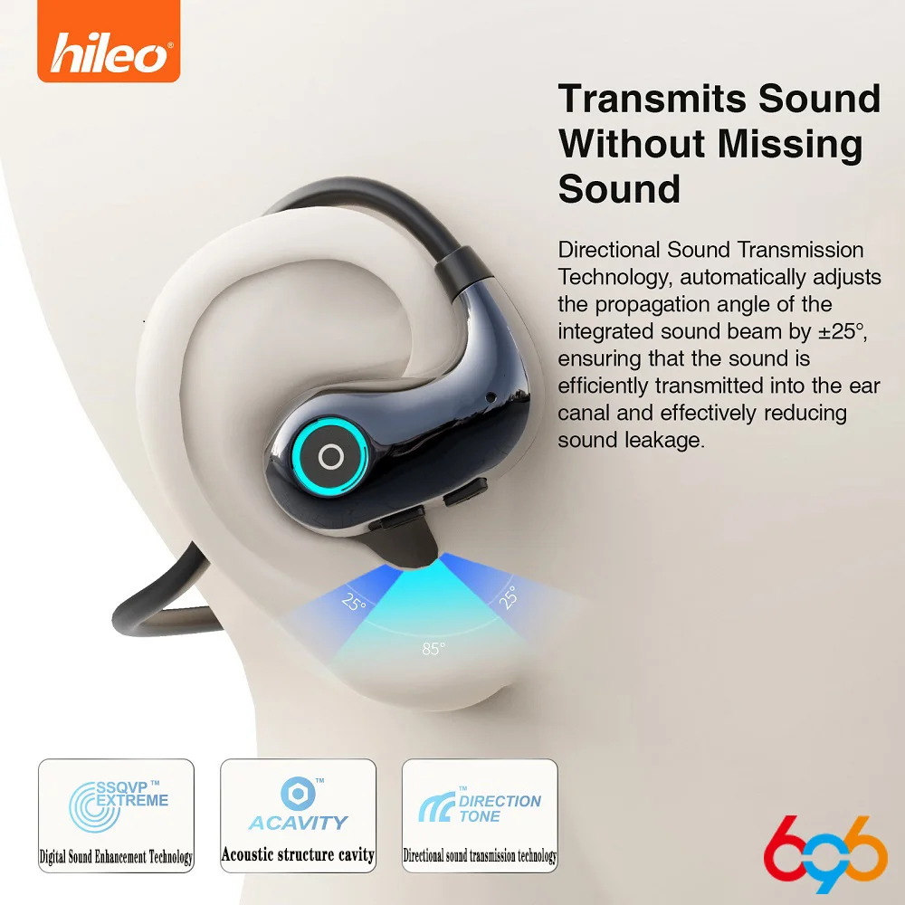 Men Women Gifts Open-Air Blue Tooth 5.4 Earphone ENC Noise Canceling Headphones Wireless Headset Sport 360° Panoramic Audio