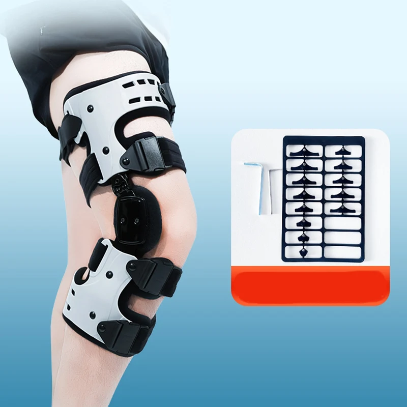 

Новый специальный регулируемый коленный сустав, спортивный наколенник, реабилитационное защитное снаряжение, корректирующее и дышащее, высокопрочная поддержка