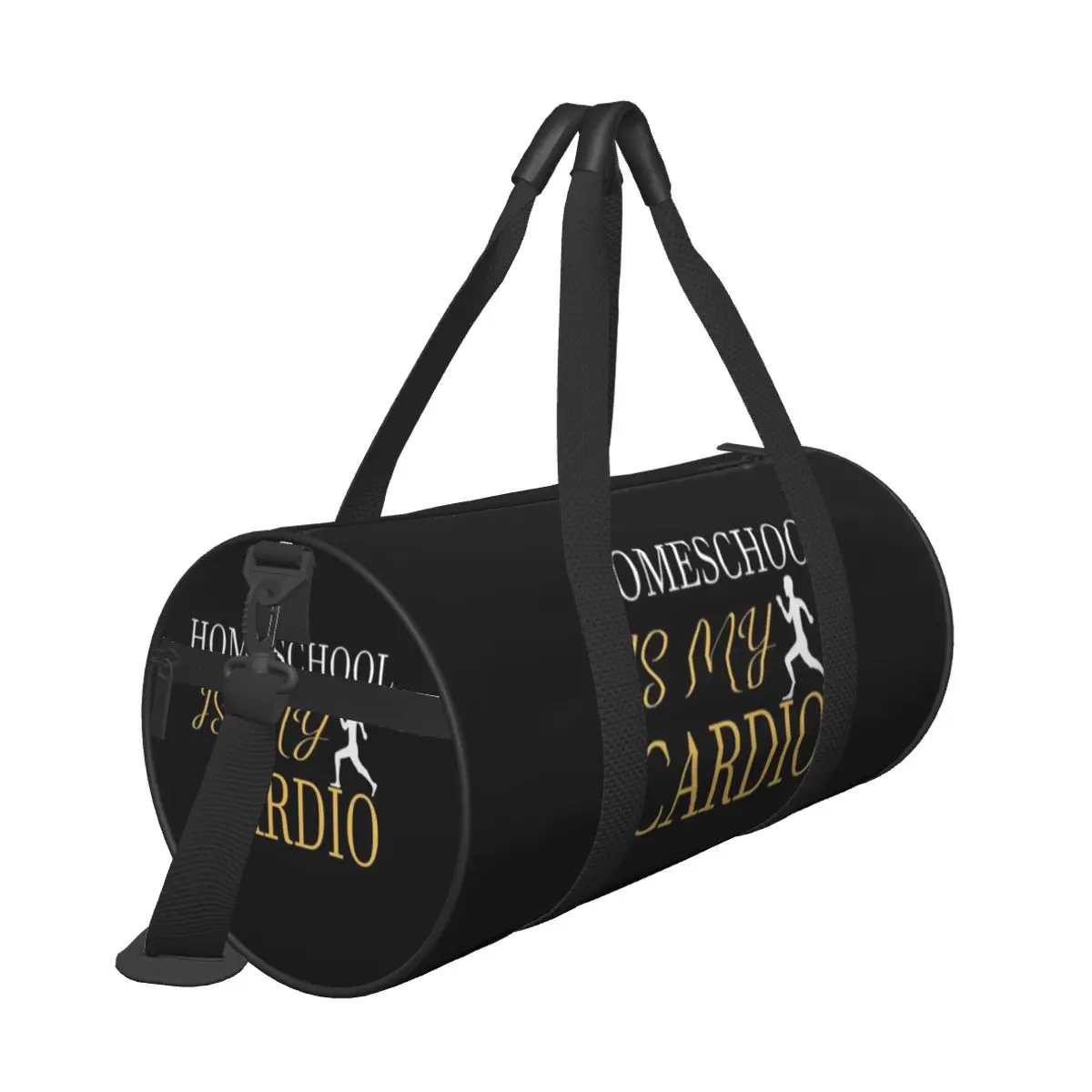 Hot Sale Homeschool Is My Cardio Home Sport Tee Travel bag Countryside Tour Travel Packing Bag