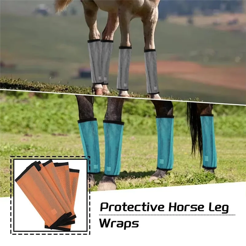 EYFL-Botas para moscas de caballos, botas para moscas para caballos, leggins reutilizables, minimiza la fatiga de las piernas, reduce la puntuación