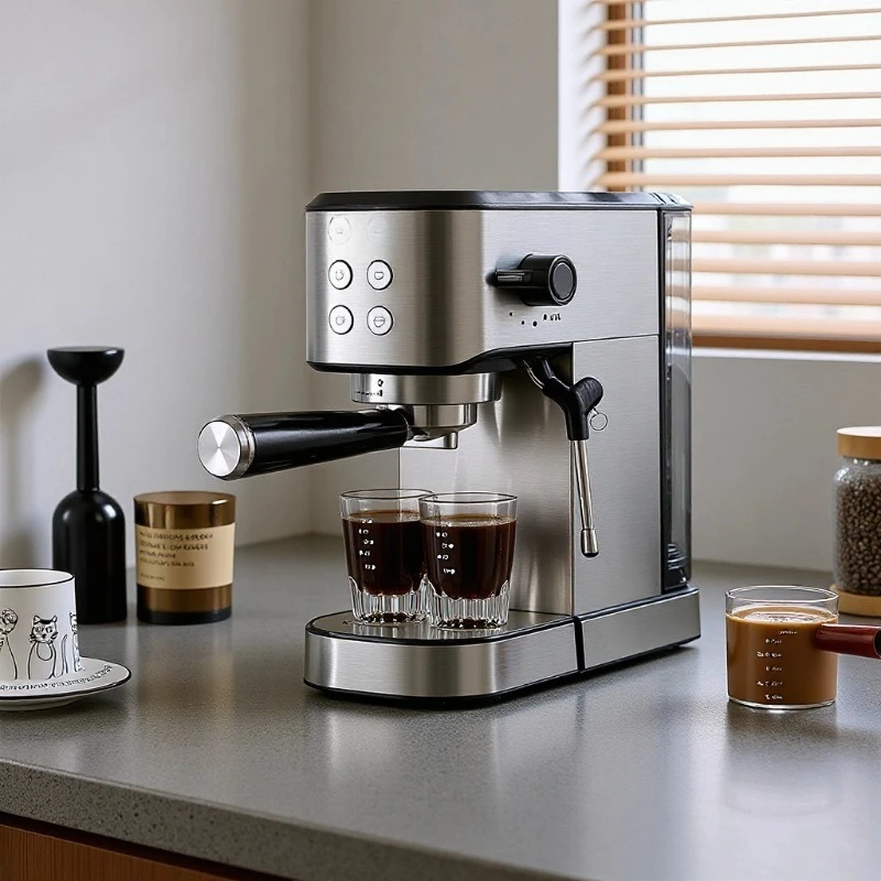 Household Semi-automatic Integrated Italian Concentrated High Pressure Extraction Milk Foam 5020 Coffee Machine Steam