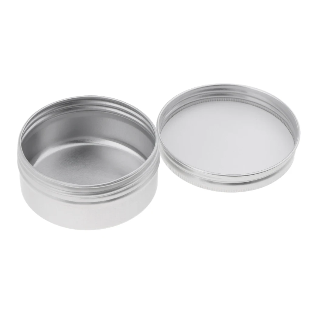 Cosmetic Palette Empty Case Aluminum Round Tin 50ml Cream Container Jar for Nail Art Mini Powder Storage