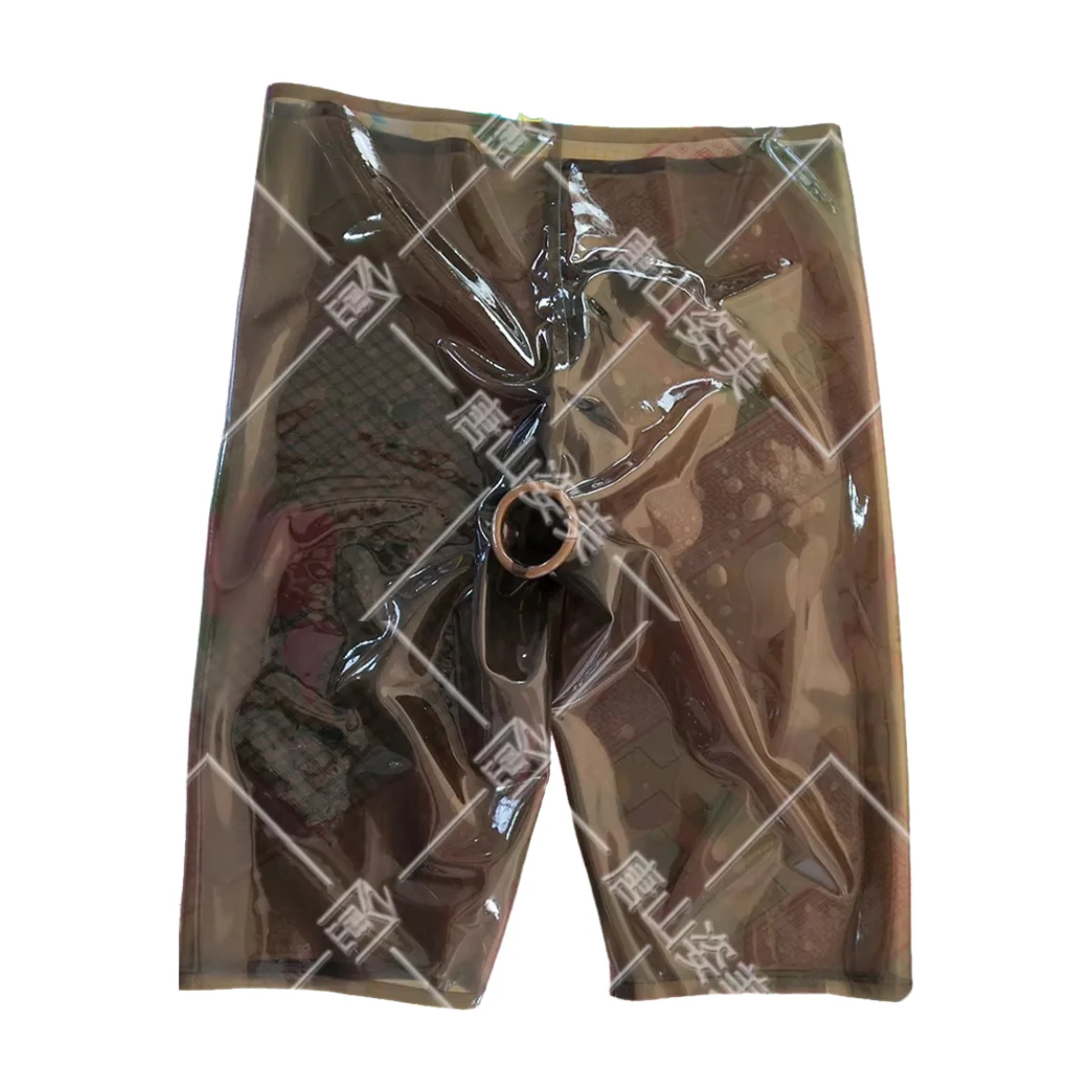 

MEN SKIN LATEX UNDERWEAR WITH WTO CONNDOMS