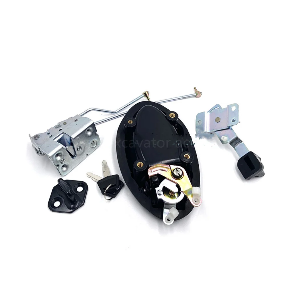 

excavator parts cab door lock For Liugong 150E 915E 920E 922E 936E 9075E cab door lock assembly lock block handle