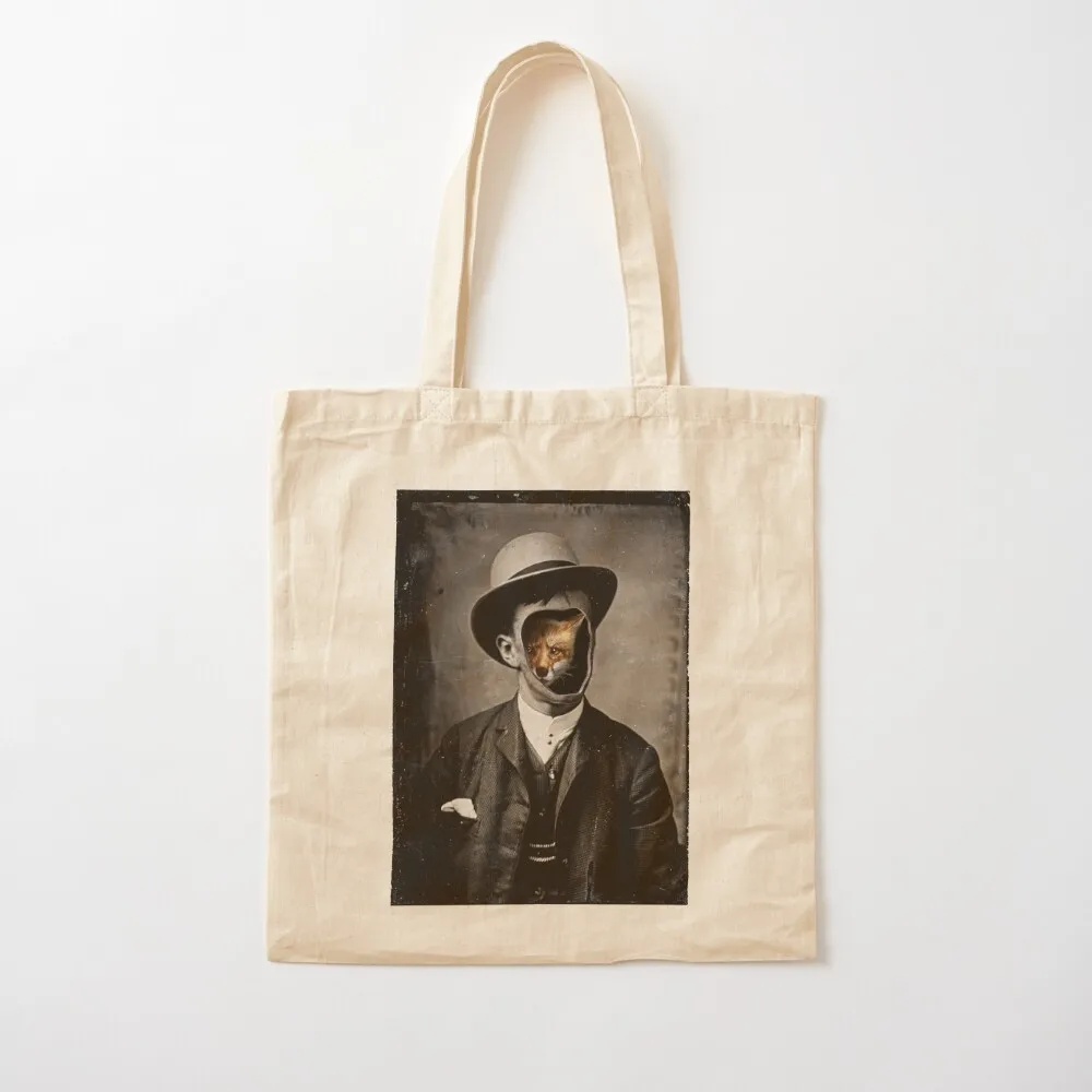 

Gentleman Fox Tote Bag hand bag ladies Women's shopper bag Eco tote screen Canvas Tote