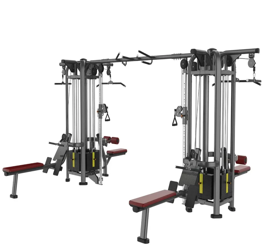 Commercial Grade Heavy Duty Full Body Workout Gym Equipment Fitness Customized Multi Jungle 8 Station for Gym Club