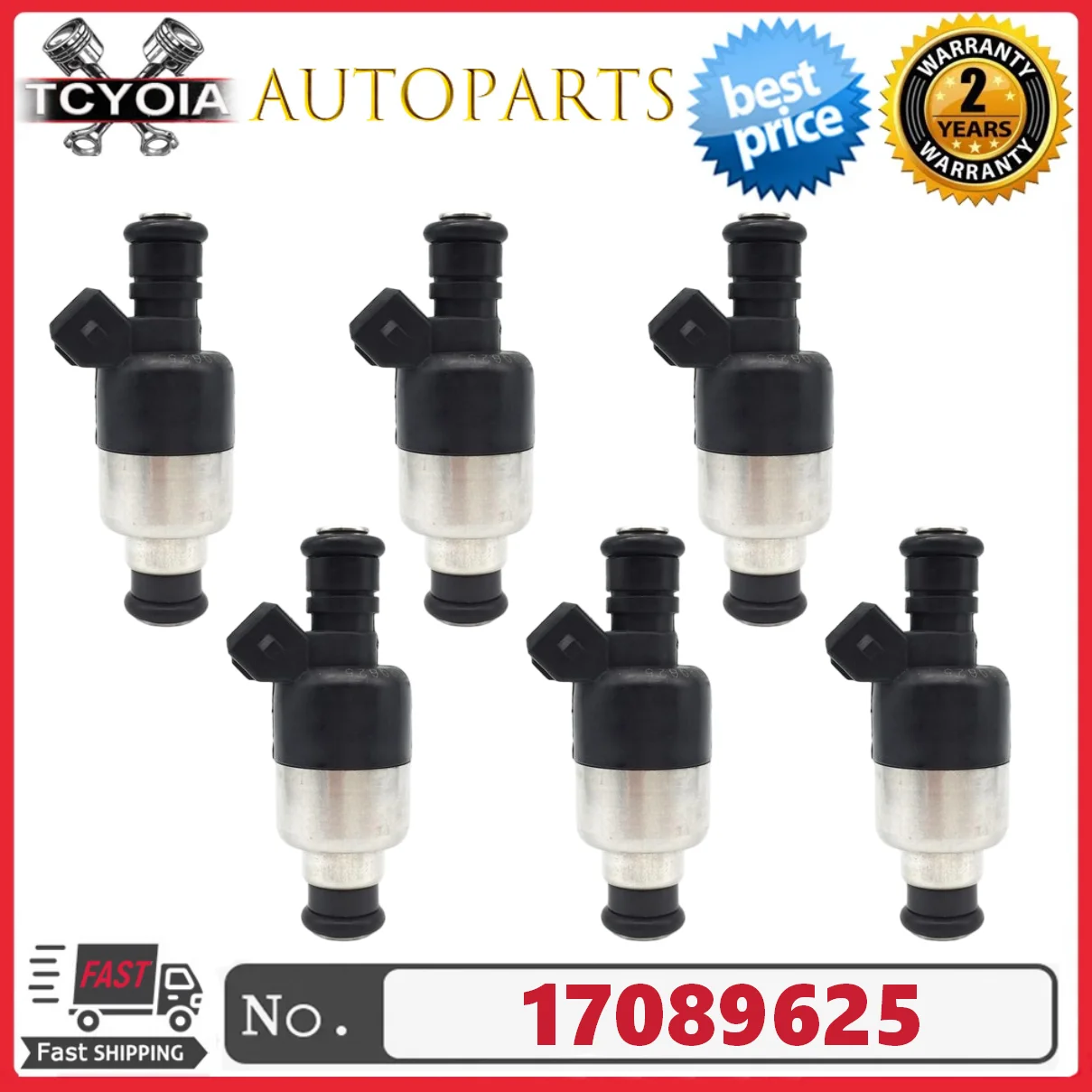 

6pcs/lot New Fuel Injectors 17089625 For Isuzu Rodeo For Honda Passport 3.2L 1992-1995