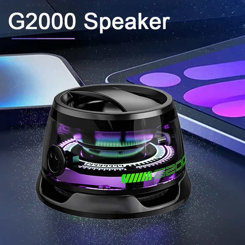 Altavoz Bluetooth portátil magnético G200 altavoz G200 Mini caja de sonido RGB Bluetooth 5,3 altavoz 7 horas de reproducción
