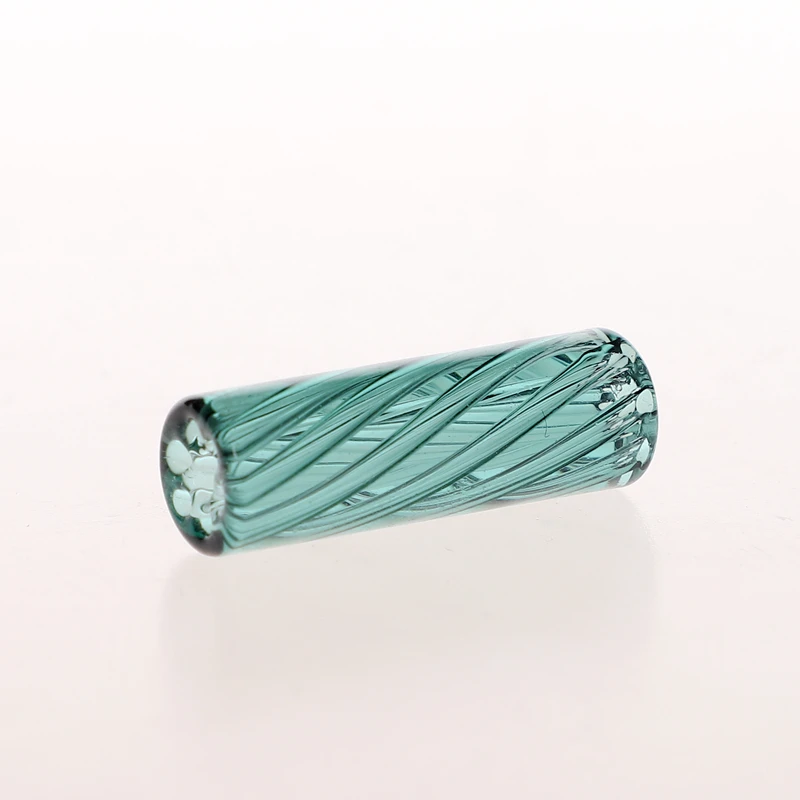 Factory Retail In Stock 5Pcs/Box 7 Holes Screw Lake Green Color Glass Filter Tips/Glass Filter Tip Glass Smoking Accessories