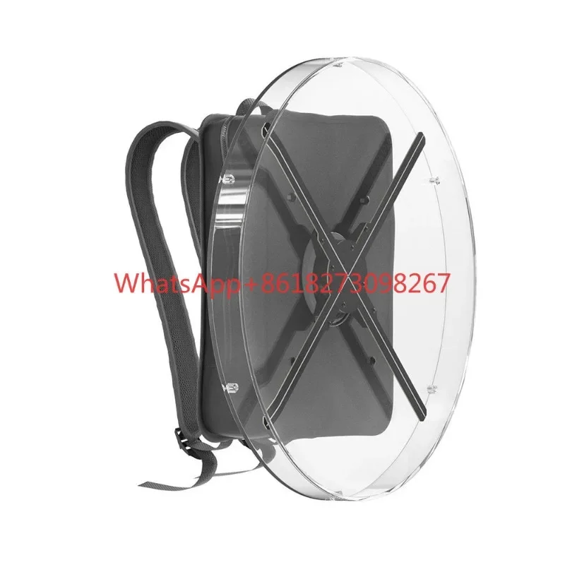 2024 advertising player 52 cm backpack advertising machine LED holographic air display outdoor backpack