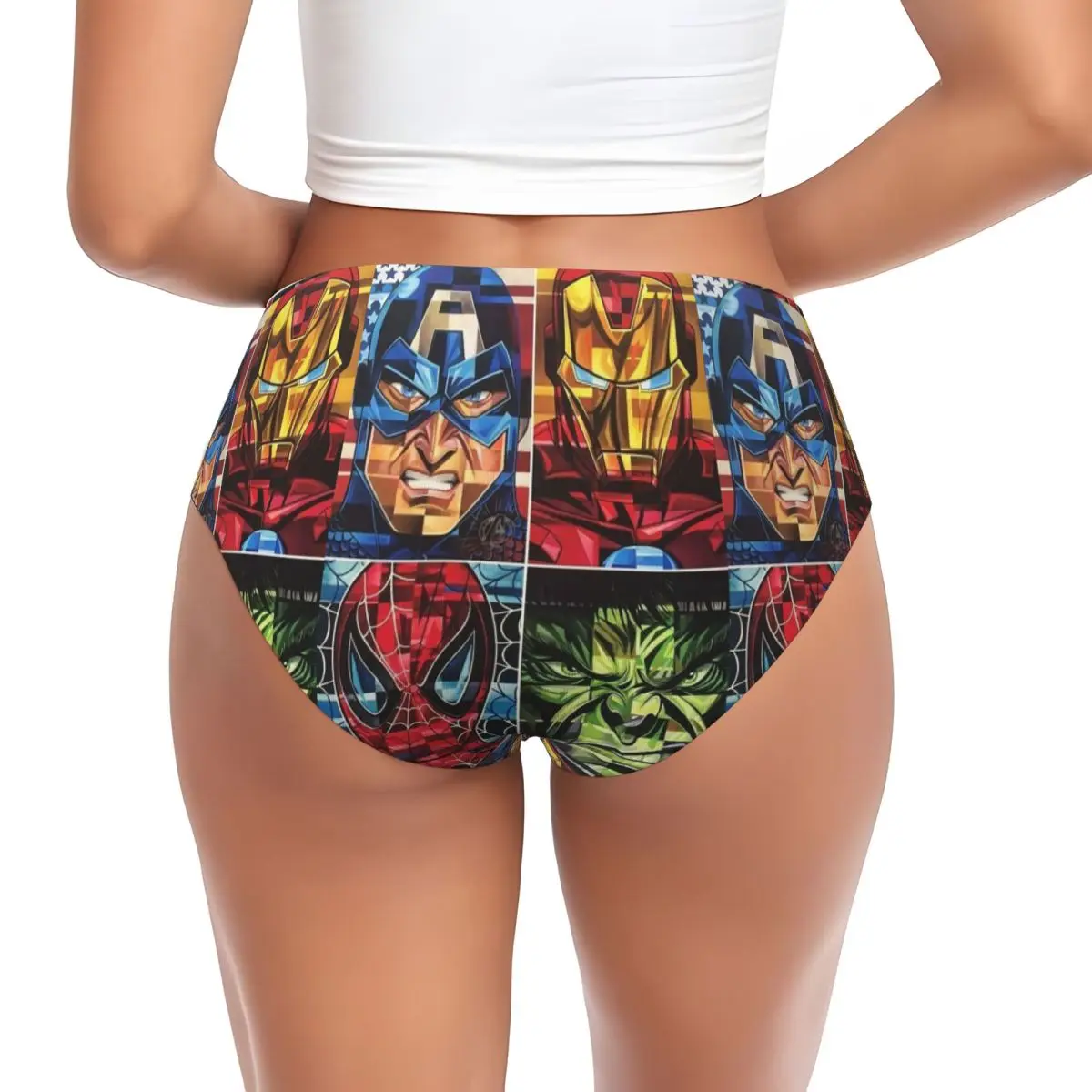 Custom Women The Incredible Hulk Brief Panties Female Comfort Underwear Underpants