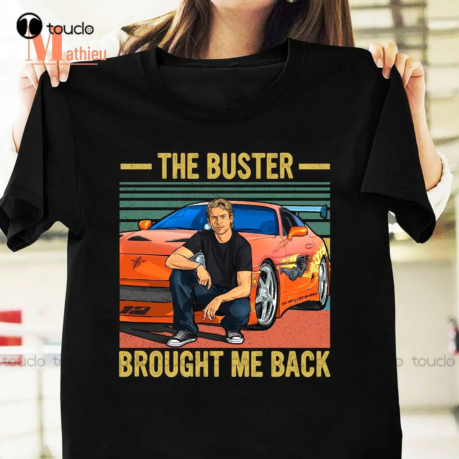 Camiseta Vintage The Buster Brought Me Back, camiseta con cita rápida y furiosa, camisetas para niñas, Xs-5Xl, camiseta estampada con regalo de Navidad