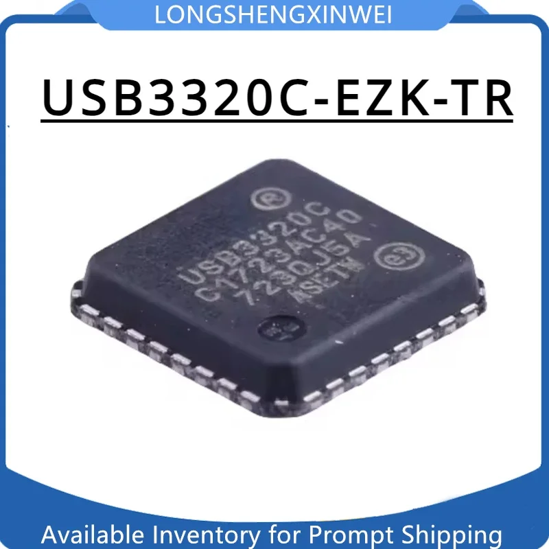 1PCS New USB3320C-EZK-TR USB3320C-EZK USB Interface Transceiver Package QFN32  Original