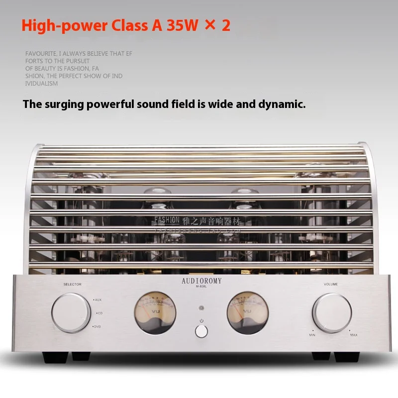 AMXEKR Latest Upgrade 300B Push 805 Tube Amplifier H-END Single-ended Class A 35W×2 LinLai 805A×2 300B×2 Russia 6H8C×2 6H9C×2