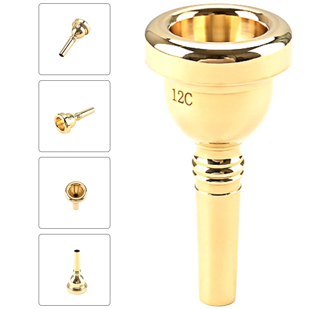 

12C Mouthpiece Replacement For Trumpet Metal Instrument Accessory Practice Tool Trumpet Part Music Instrument Supply