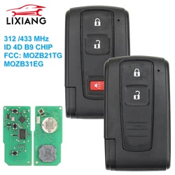 LIXIANG 2/3 ปุ่ม 312/433MHz B9Chip สําหรับ Toyota Prius 2004 -2009 สมาร์ทอัตโนมัติรีโมทคอนโทรล Key FOB FCC #   MOZB21TG MOZB31EG