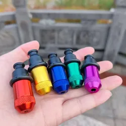 5pcs random color  Mini Smoke Metal Nipple Tube Creative Smoking Tube  Filter Tobacco Tube Portable  Smoke Narguile Mouth