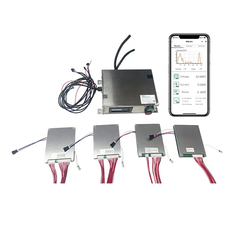 100A 300A 40S 96S 234S Smart BMS 96V 120V 144V 220V 380V High Voltage Li-ion Lifepo4 Solar Power Storage BMS System