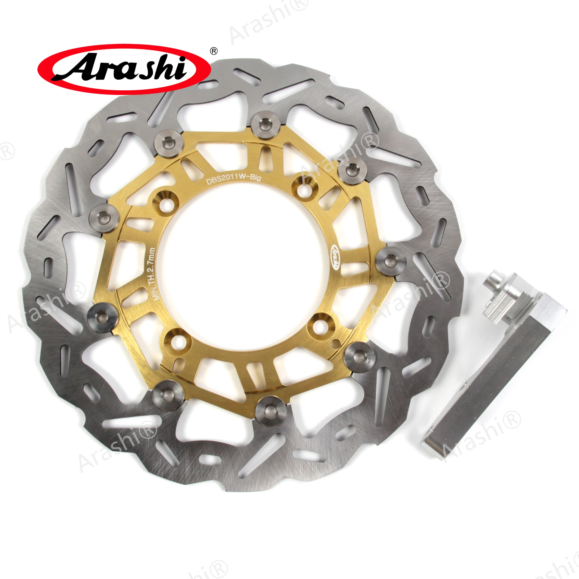 Arashi CNC Floating Front Brake Disc Rotor For KAWASAKI KX250F KX250 F 2006-2021 2006 2007 2008 2009 2010 2011 2012 2013