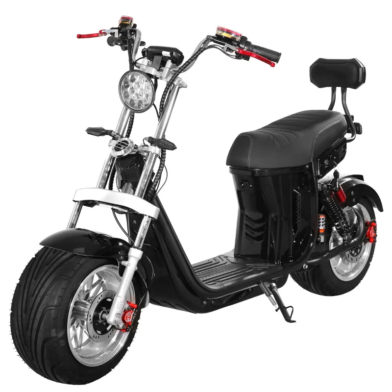 3000W60V30AH Electric Scooter Fat Tire Electric Motorcycle Removable Battery Off-road Mountain Maximum Speed 65KM/H Double Seat