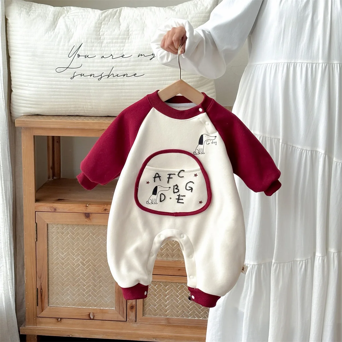 

Осень-зима 2024, новая верхняя одежда, комбинезон с плюшевой одеждой для скалолазания, милая и очень милая уличная одежда, детская одежда