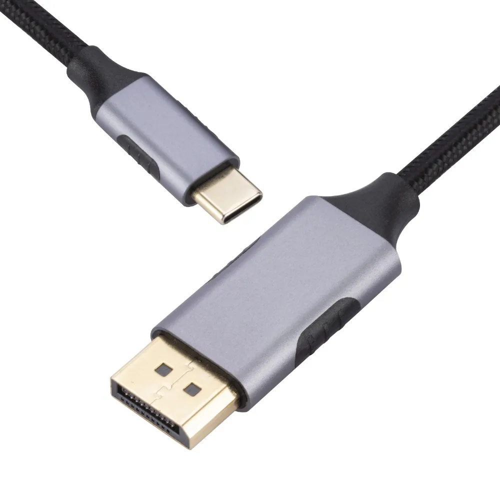 

DP кабель USB C к DisplayPort провод 8K @ 60Hz Displayport 1.4 Type-C к DisplayPort Cable 1,8 M USB-C 3,1