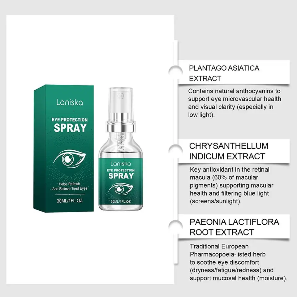 Eye Care Spray 30ml Natural Fast Acting Refreshing Dry Eye Relief