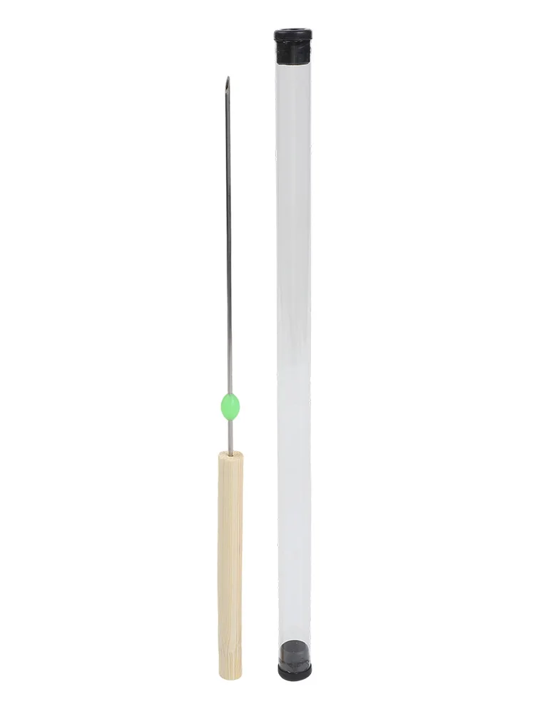 1 Stück 22,5 cm Wurmhaken-Nadel, kein Ausbruch des Fischs, schnelle Eindringnadel für Regenwürmer, hohle Gasnadel, Angelwerkzeug – Detail 15
