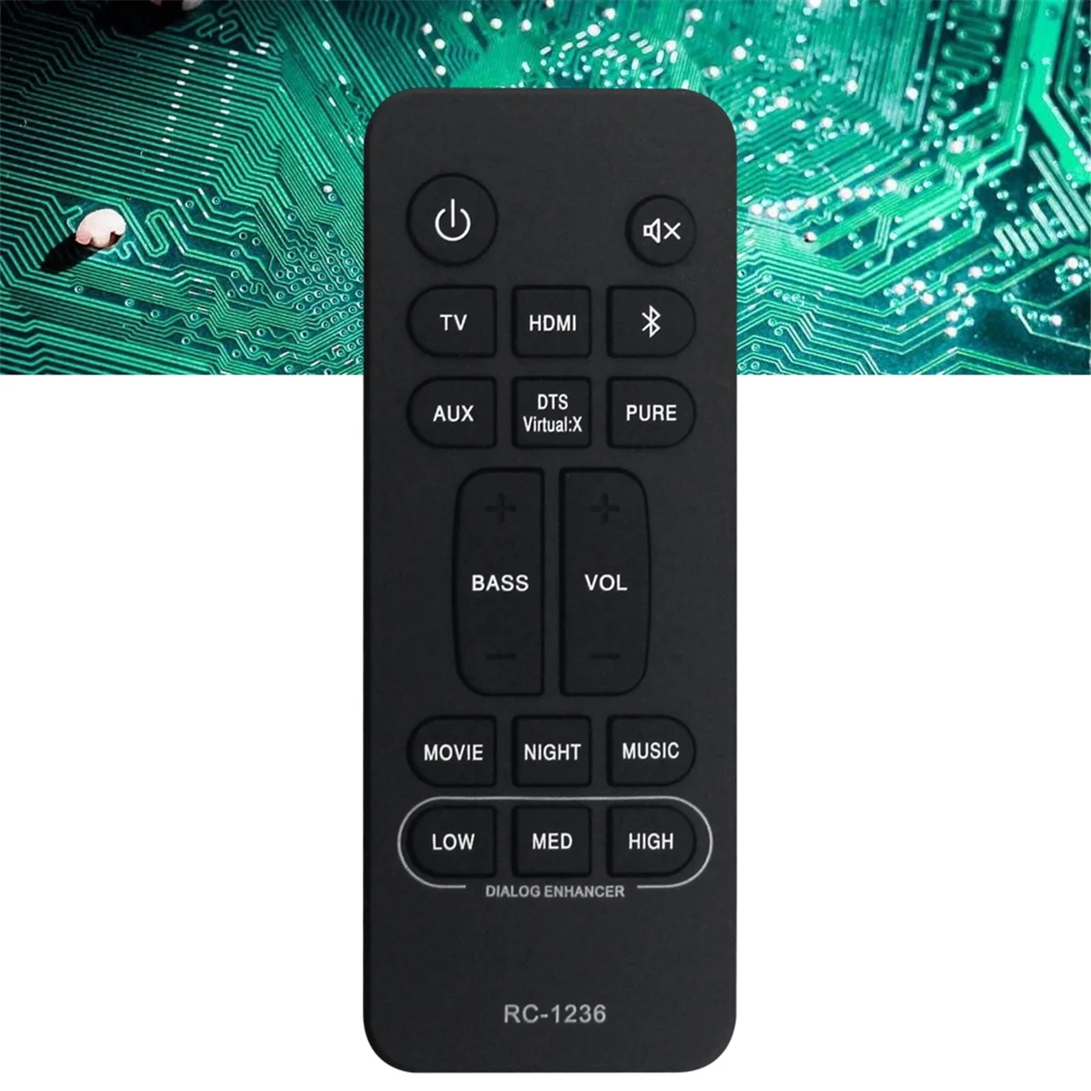 MAHA reemplazar RC-1236 Control remoto para Denon sistema de barra de sonido de cine en casa RC1236 DHT-S216 DHTS216 DHT-S216H DHTS216H