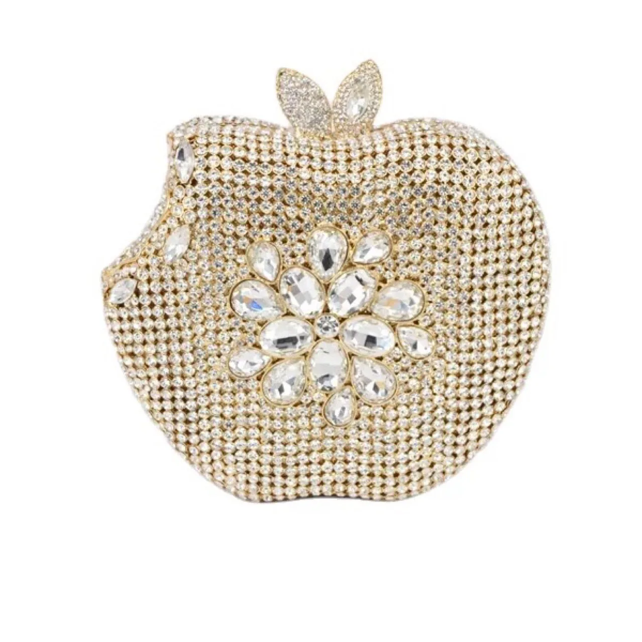 Apple Diamond Dinner Bag Banquet Party Clutch Ladies Bag Apple Clutch Crystal-Embellished Party Clutch Bolsos De Mujer Tendencia