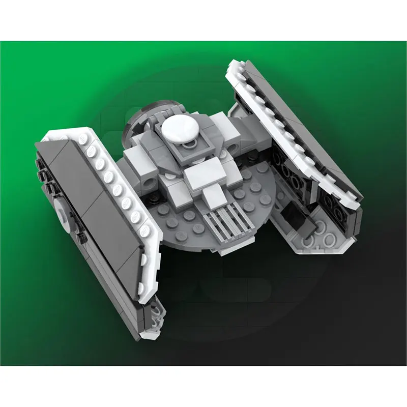 Bloques de construcción MOC serie Space Wars, nave espacial negra, modelo de ladrillo creativo, juguete educativo, regalos de cumpleaños, MOC-235468 234 Uds.