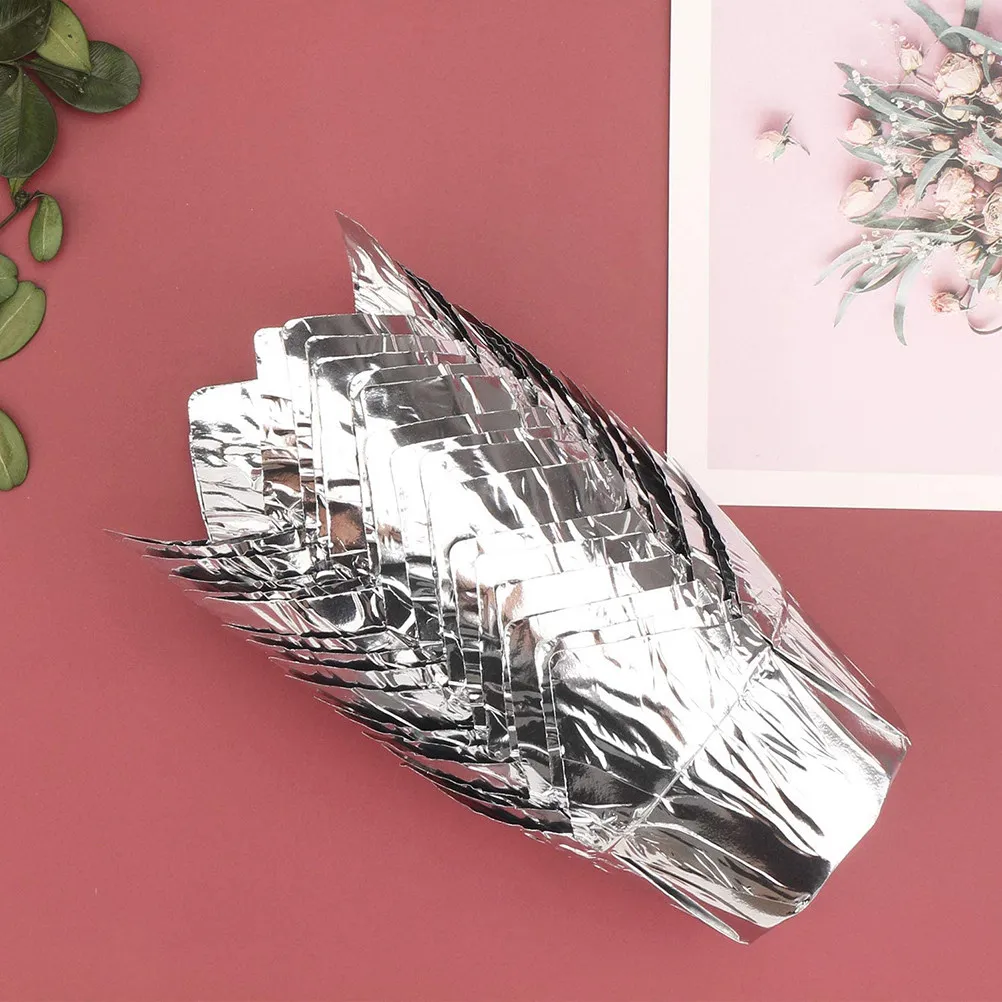 50pcs Cake Paper Cups Silver Muffin Liners For Baking Cupcake Party Wedding Shower Holiday Theme Celebration Baker Kitchen
