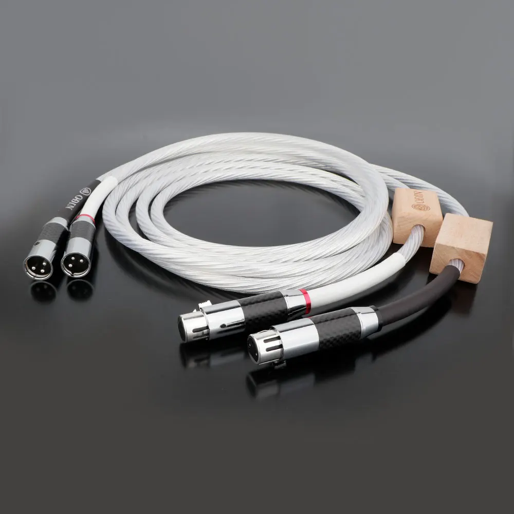 Pair Nordost Odin XLR Cable Interconnects Audio Cable With Carbon Fiber XLR Balanced Male Female